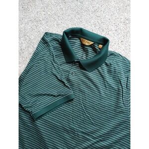 Roundtree & Yorke Polo Shirt Mens XL Performance Golf Green Short Sleeve